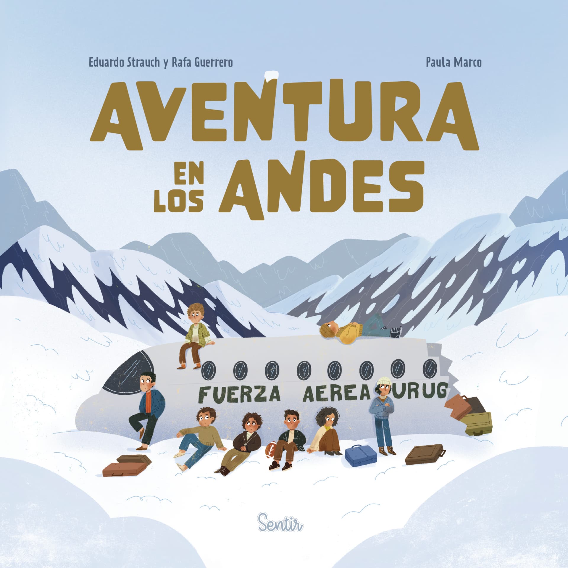 Tapa ilustrada de Aventura en los Andes, con ilustraciones de Paula Marco